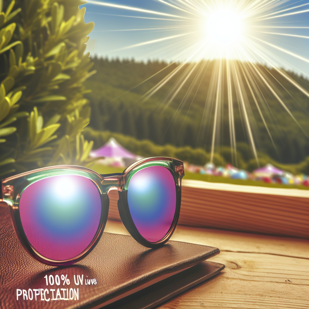 Festivalvenlige solbriller med 100% UV-beskyttelse – retro design, letvægtsmaterialer og farvede linser for et komfortabelt, stilrent festivallook.